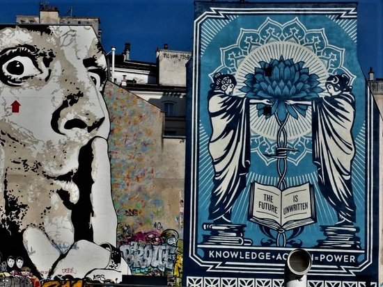 Fresque "The Worls is yours"