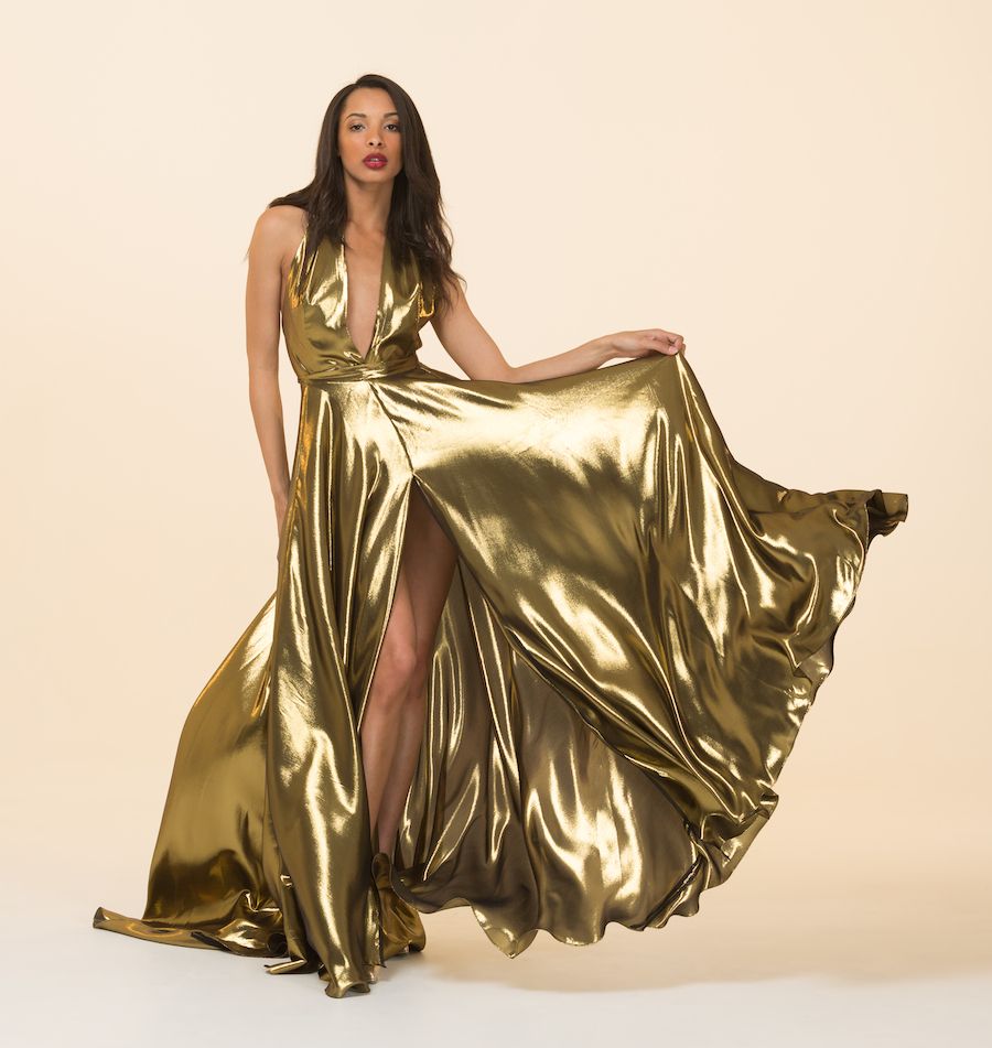 Gold Silk Fashion