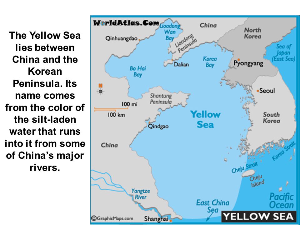 Boundary Between Yellow Sea and Bo Sea