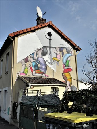 Fresque "Bateau en papier 2"
