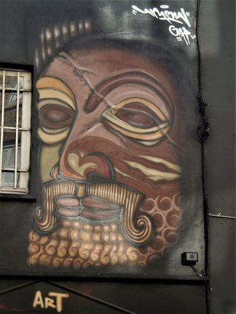 Fresque Les Masques