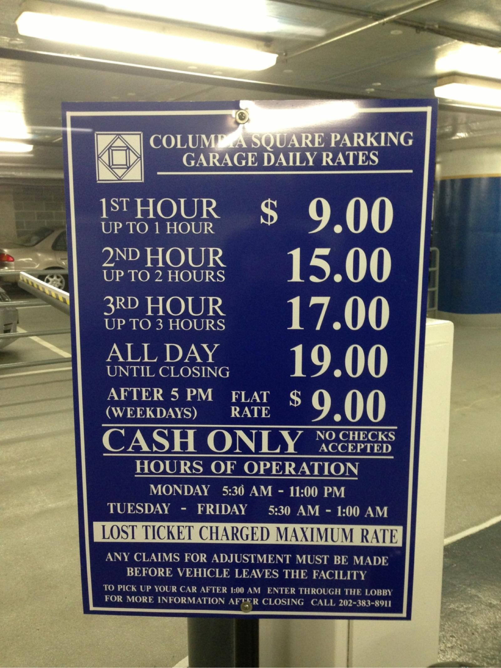 Columbia Square Parking Garage Parking in Washington, D.C. ParkMe