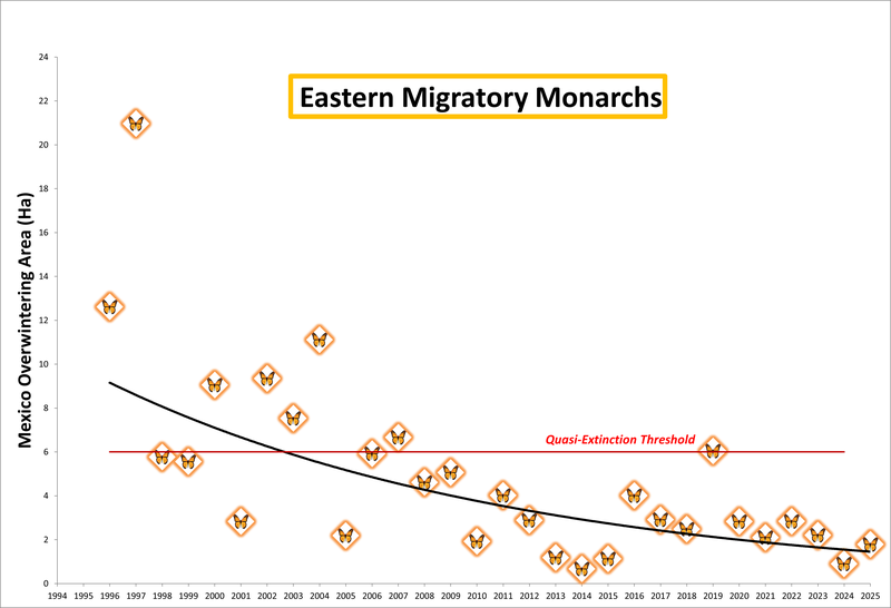Center for Biological Diversity 2025 Eastern Monarch Count