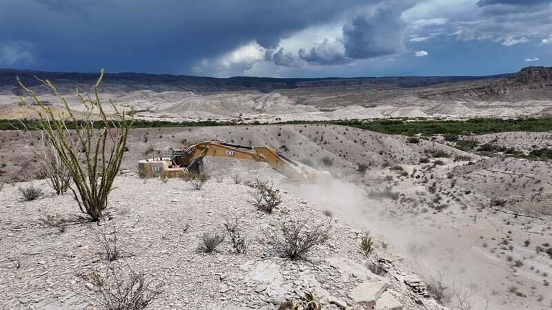 Bulldozer at Mariscal Mountain
