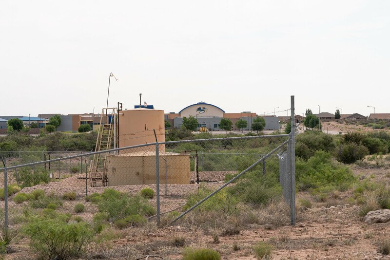 Oil well near school