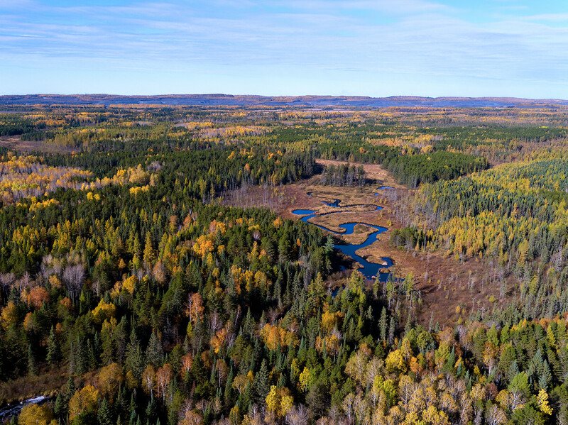 The Partridge River in northeastern Minnesota, near the proposed PolyMet mine site. Photo credit: Rob Levine