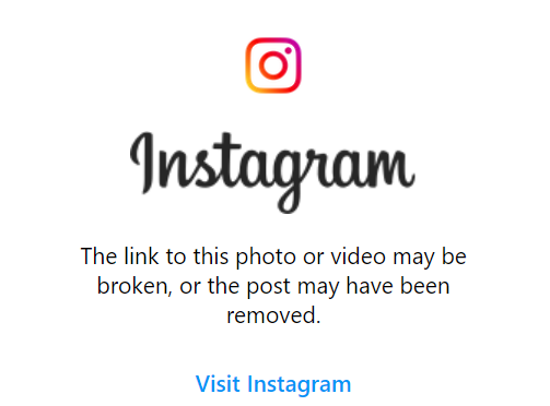 Instagram Embeds Stopped Working in WP