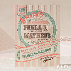 Affordable letterpress wedding invitations elum