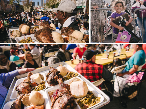 Thankgiving 2018 in Downtown Los Angeles, Feeding the Poor