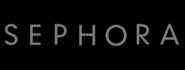 SBP_Partner_Sephora Sephora logo on a black background; Sephora is a brand partner of Japonesque.