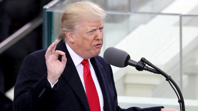 Trump no ha cambiado el tono de confrontación de su campaña. Getty Images