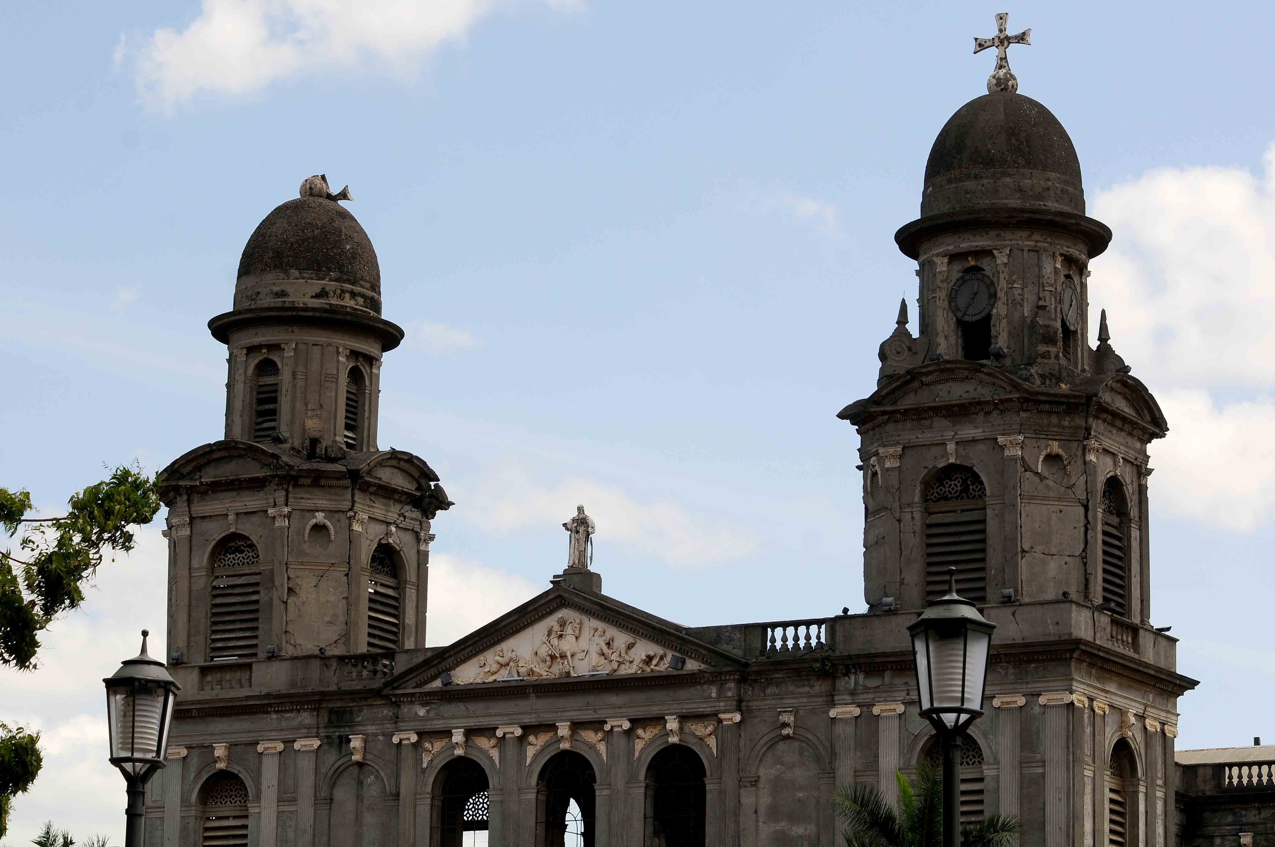 Antigua catedral de Managua.