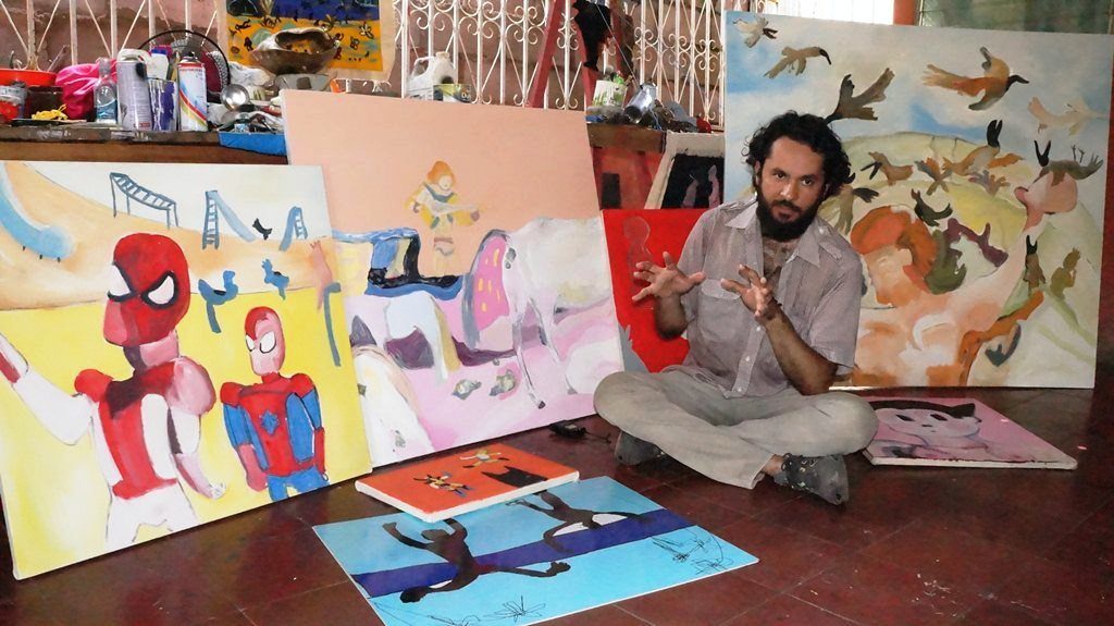 Artista plástico Federico Alvarado. LAPRENSA/Arnulfo Agüero