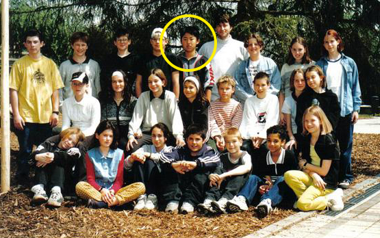 Fotografía de Kim Jong-un de niño en la escuela de Suiza que circula en internet. En ese entonces llevaba la identidad de Pak-un y fue matriculado como hijo de un diplomático norcoreano de la embajada de ese país en Berna. LA PRENSA / Tomada de Reddit