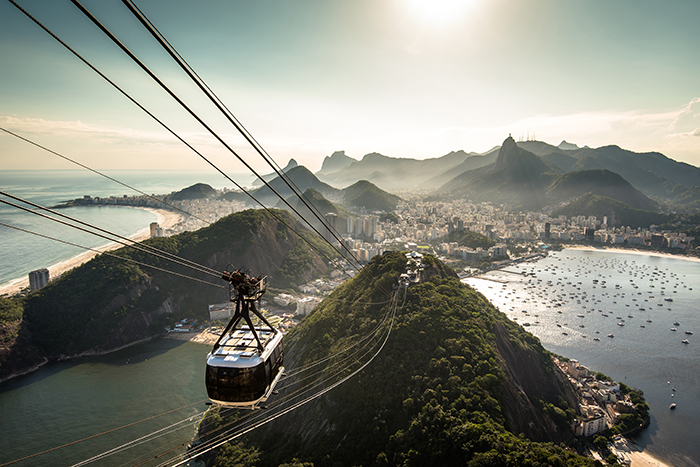 Teléferico que lo transportará hacia la cima del cerro Pan de Azúcar. Este compite con la vista que se aprecia desde el Cristo Redentor. LA PRENSA/ thinkstock
