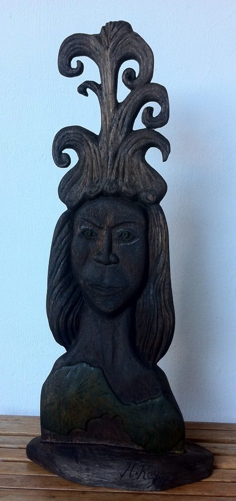 Diosa Ometepina, escultura de Hamilton Reyes. LA PRENSA/Cortesía/Fernando López