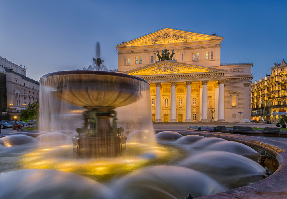 La fachada del Teatro Bolshoi, una capital del ballet mundial. LA PRENSA / Thinkstock.
