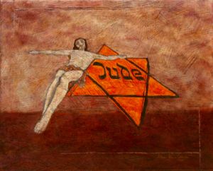 Jesús cricificado, otra obra de la artista de Nicaragua