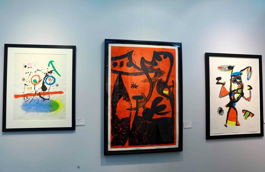 Vista de varias obras del artista español Joan Miró. LAPRENSA/EFE/ Neil Hall