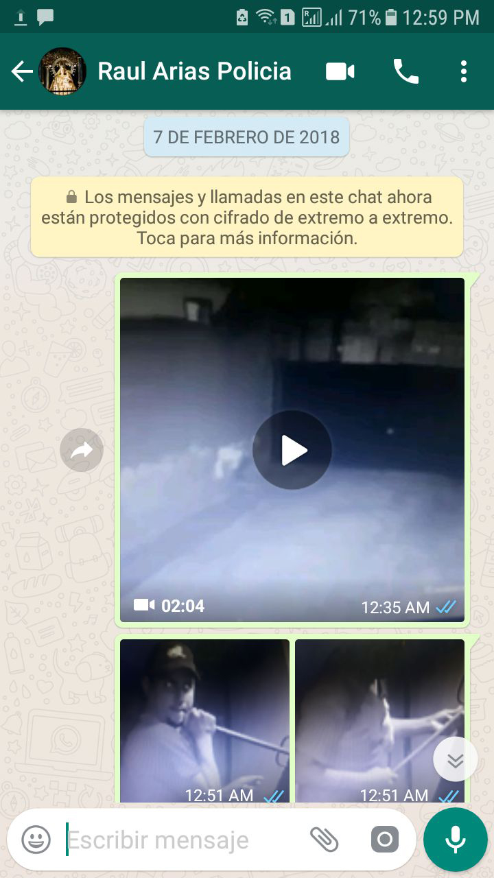 Estas capturas de pantalla evidencian que la Policía tenía información sobre el ladrón. LA PRENSA / Cortesía