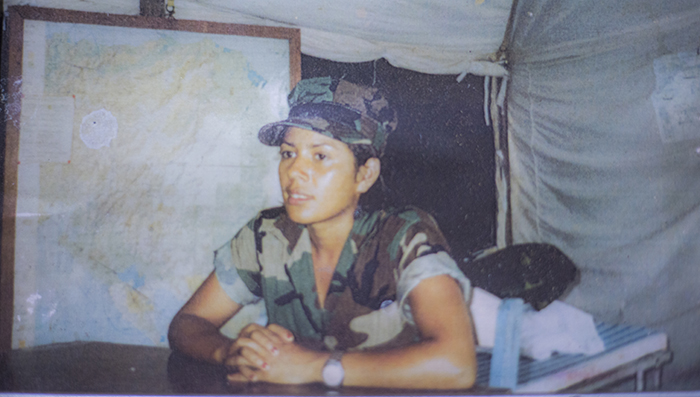 Lucila Galeano, conocida por el seudónimo de Irma, ingresó a La Contra en 1981 cuando tenía 14 años. Esta foto fue tomada cuando tenía 16 años. LA PRENSA/ CORTESÍA