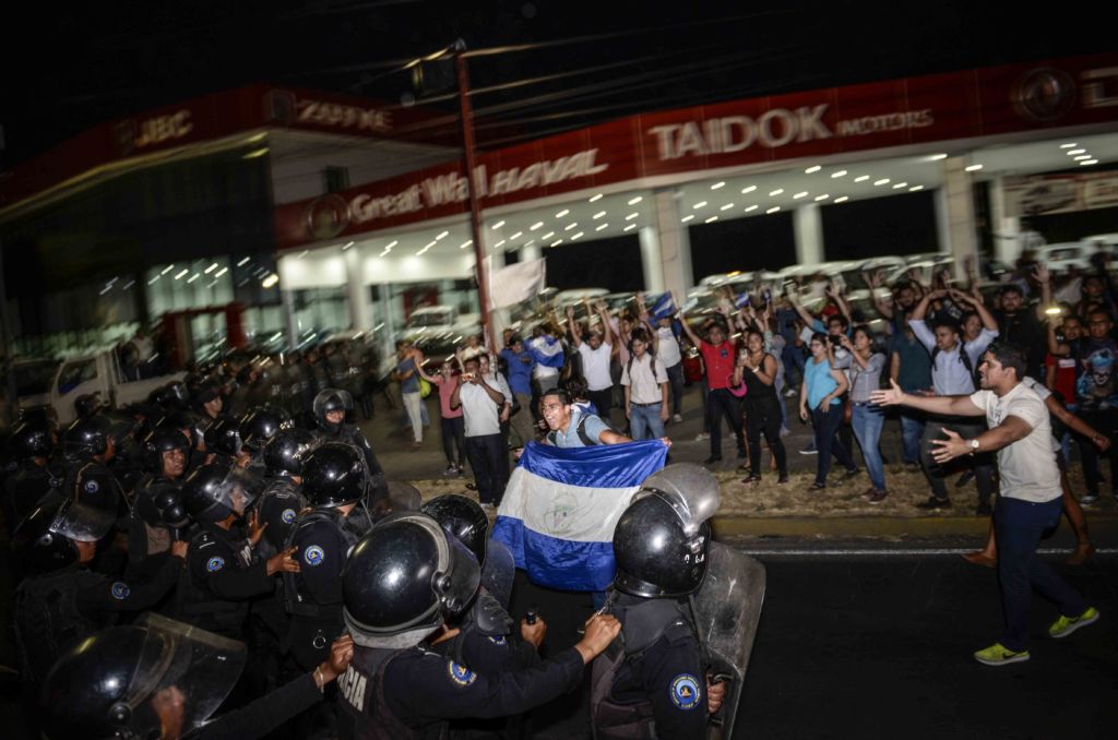 protestas en nicaragua, camino de oriente