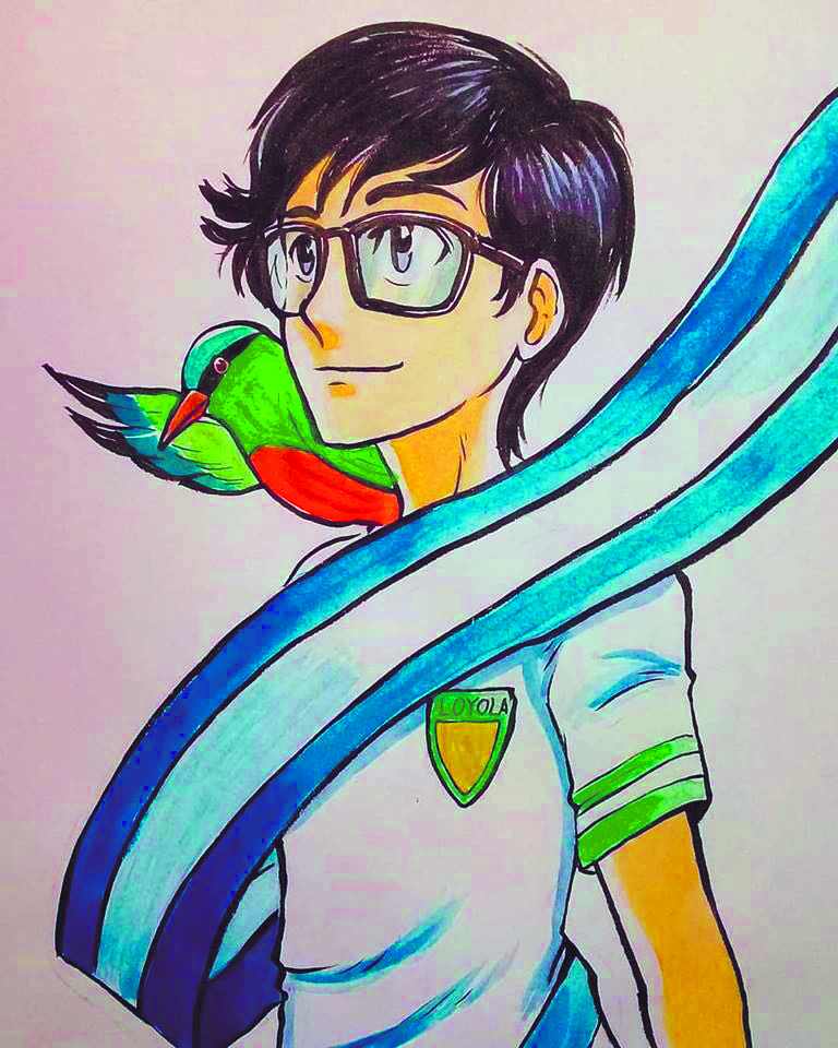En las redes sociales se ha hecho viral la ilustración estilo manga de Álvaro, por el artista Vagancio Nic (Juan Tijerino).