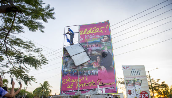 Daniel Ortega, chavistas, Adán Chávez Frías, protestas