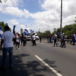 Estudiantes de la UNA realizan tranques escalonados en la Carrera Norte Estudiantes de la UNA realizan tranques escalonados en la Carrera Norte