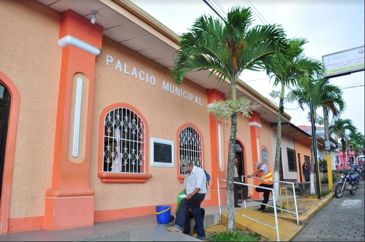 Fachada principal de la alcaldía de Camoapa, en Boaco. LA PRENSA/MELVIN RODRÍGUEZ