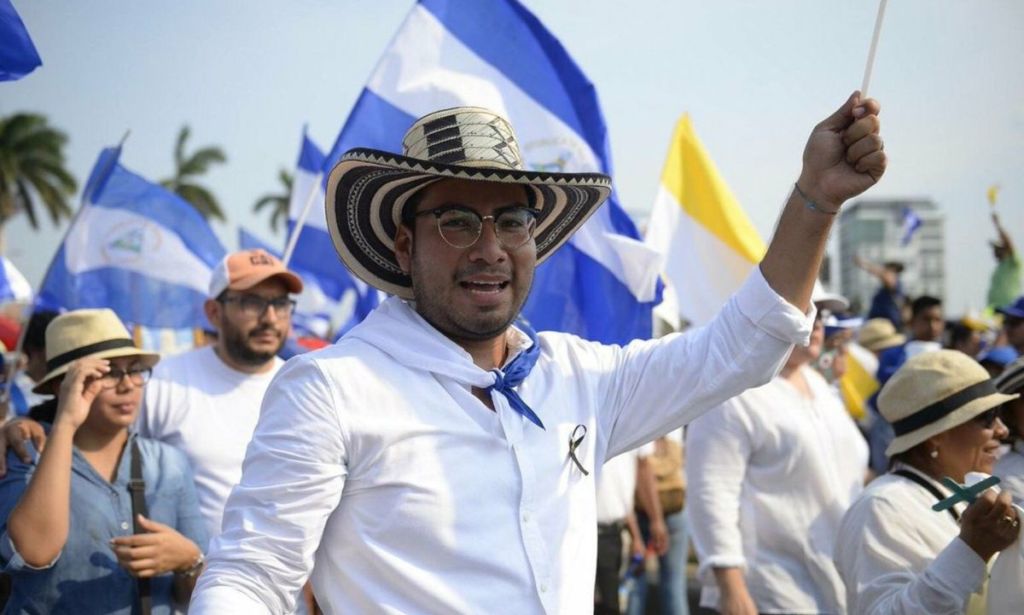 Yubrank Suazo, líder de los autoconvocados en Masaya. LA PRENSA/ CORTESÍA