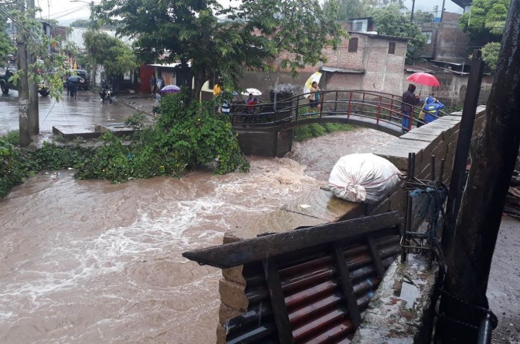 En Matagalpa, varias casas resultaron anegadas producto del desborde del Río Grande. LA PRENSA/ L. Martínez