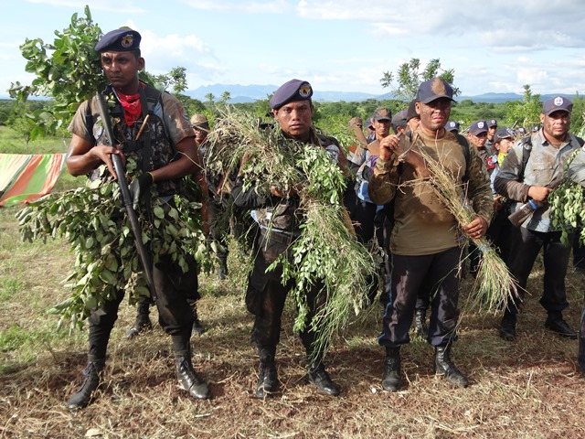 Policías de Managua entrenándose como militares para posibles "combates". LA PRENSA/ TOMADA DE PO