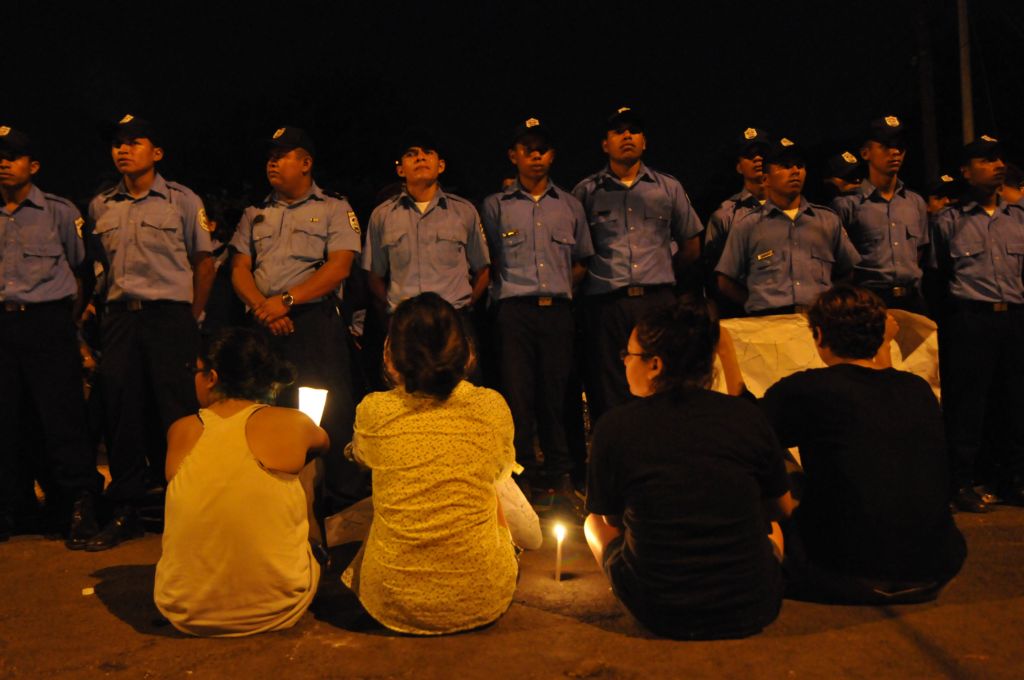 Los jóvenes que participaron en las protestas de Ocupa INSS. LA PRENSA/ Carlos Herrera/ ARCHIVO