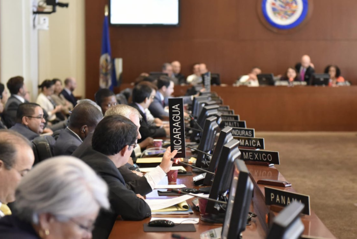 Nicaragua en el Consejo Permanente de la Organización de Estados Americanos (OEA). LA PRENSA/ Cortesía