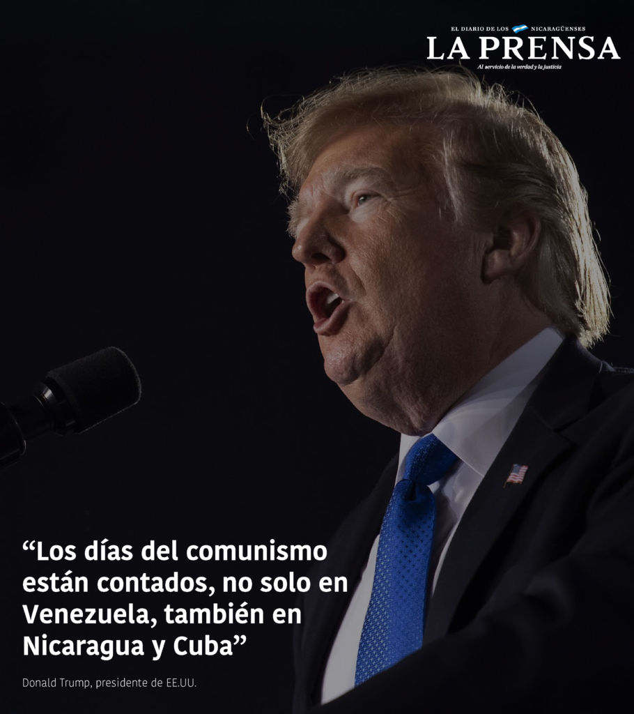 Discurso de Donald Trump, presidente de Estados Unidos, sobre Venezuela, Cuba y Nicaragua.
