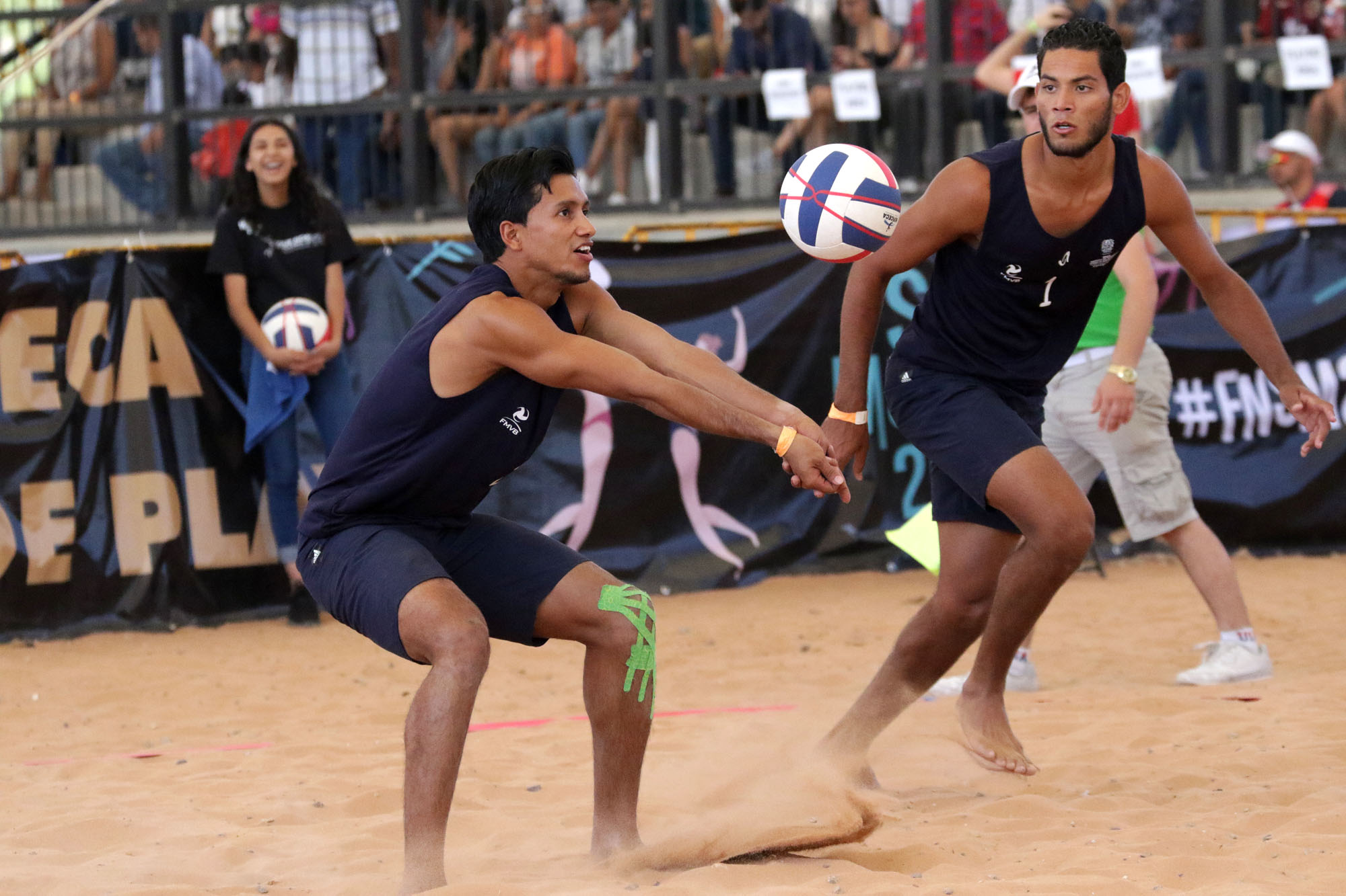 Danny López y Rubén Mora recientemente en Aguascalienters, México. Foto Cortesía Norceca.