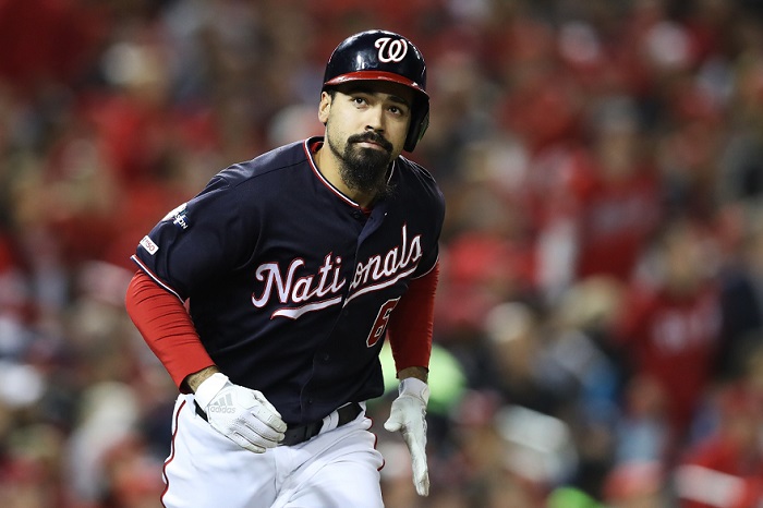 Anthony Rendon ha sido el bateador más constante de los Nacionales de Washington en la postemporada. LA PRENSA/Rob Carr/Getty Images/AFP