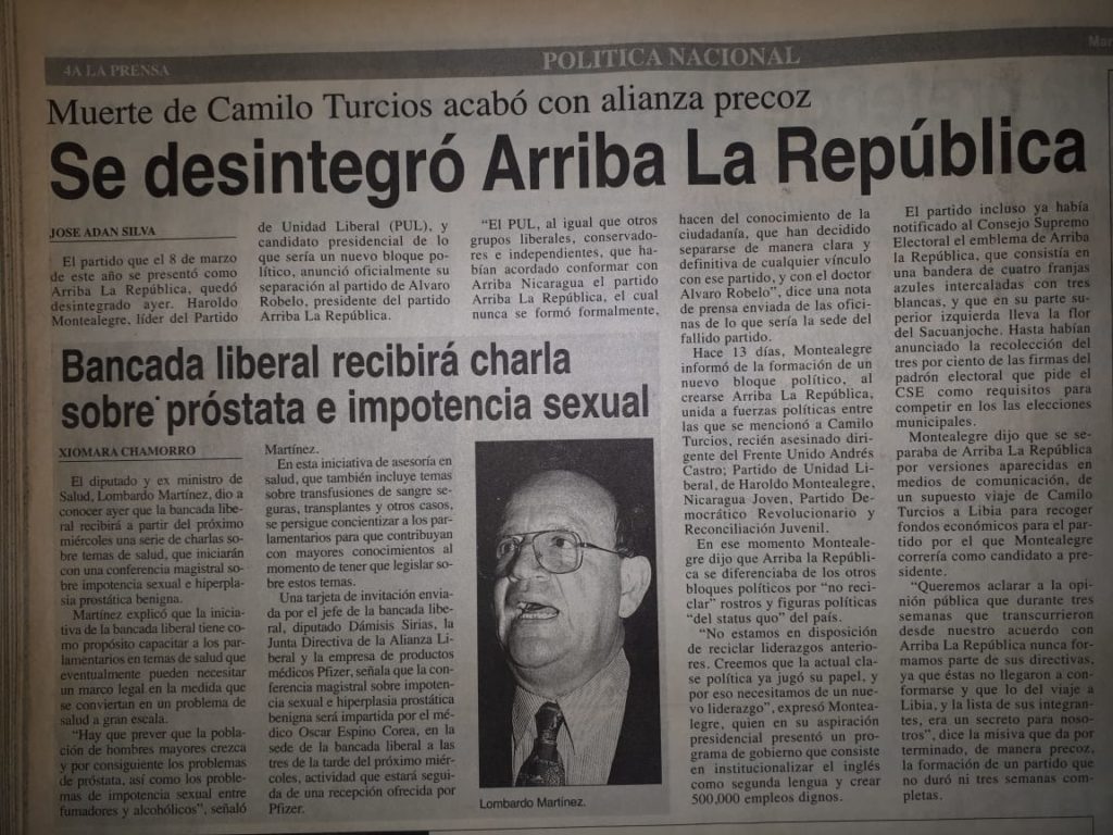 Álvaro Robelo, Arriba Nicaragua