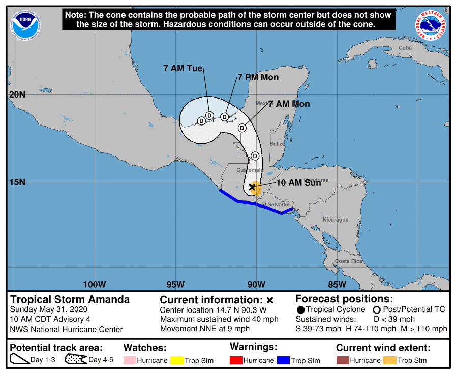 tormenta tropical Amanda