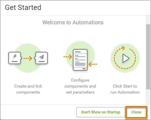 Automations Get Started tutorial