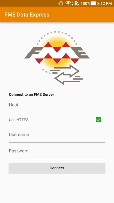 FME Data Express login page
