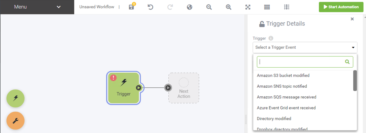 Example Trigger in FME Automation