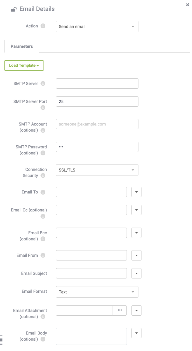 Email details