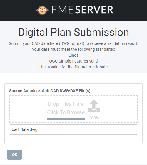 Digital Plan Submission FME Server app