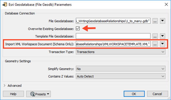 Import XML Workspace Document