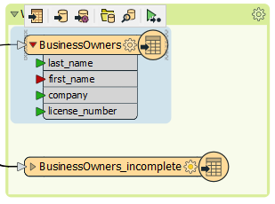 Expanded writer feature type attributes with red triangle