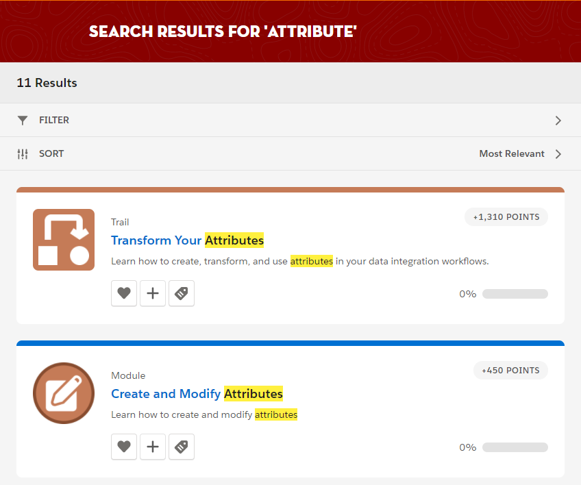 Search results