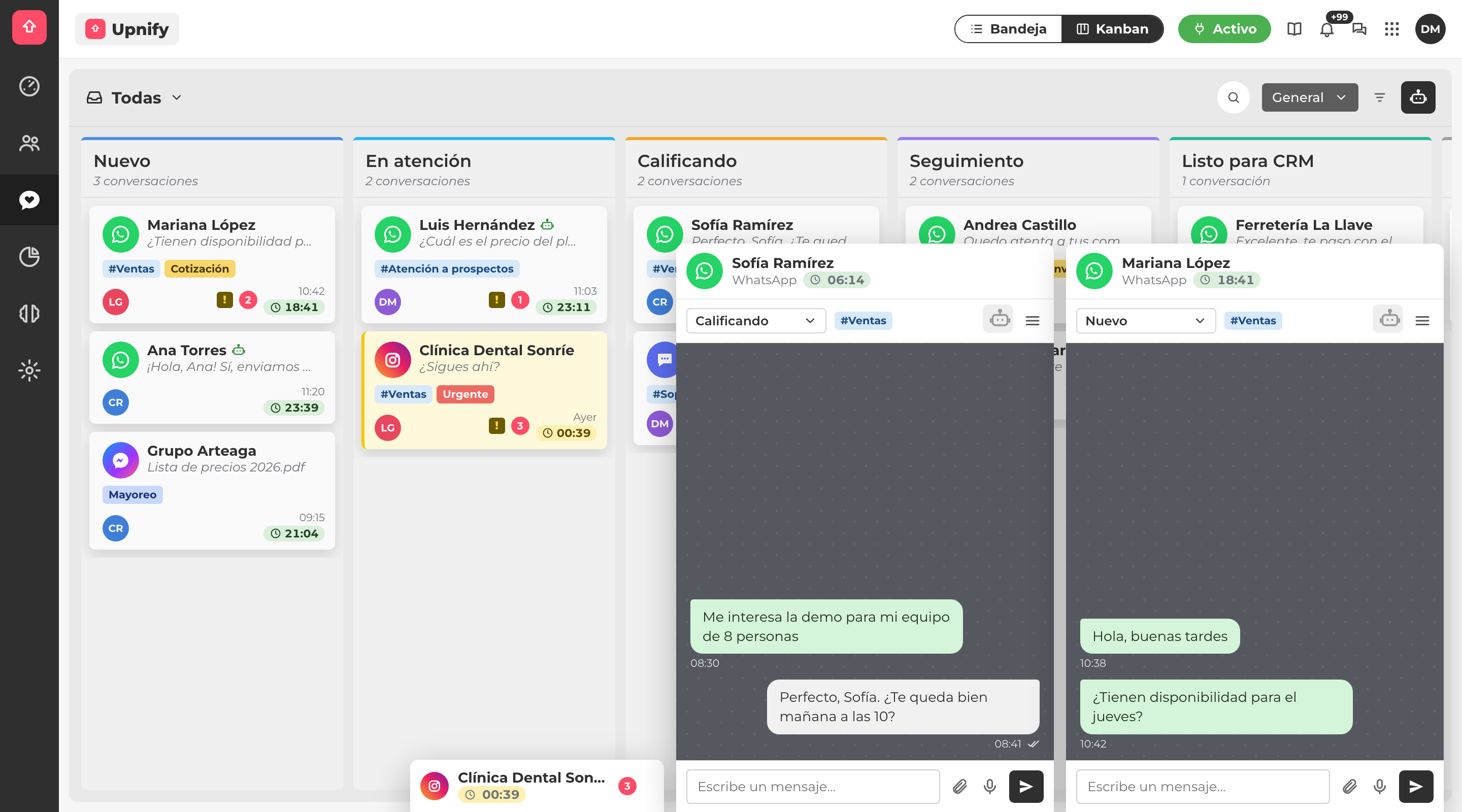 Conversation Kanban View in Connect