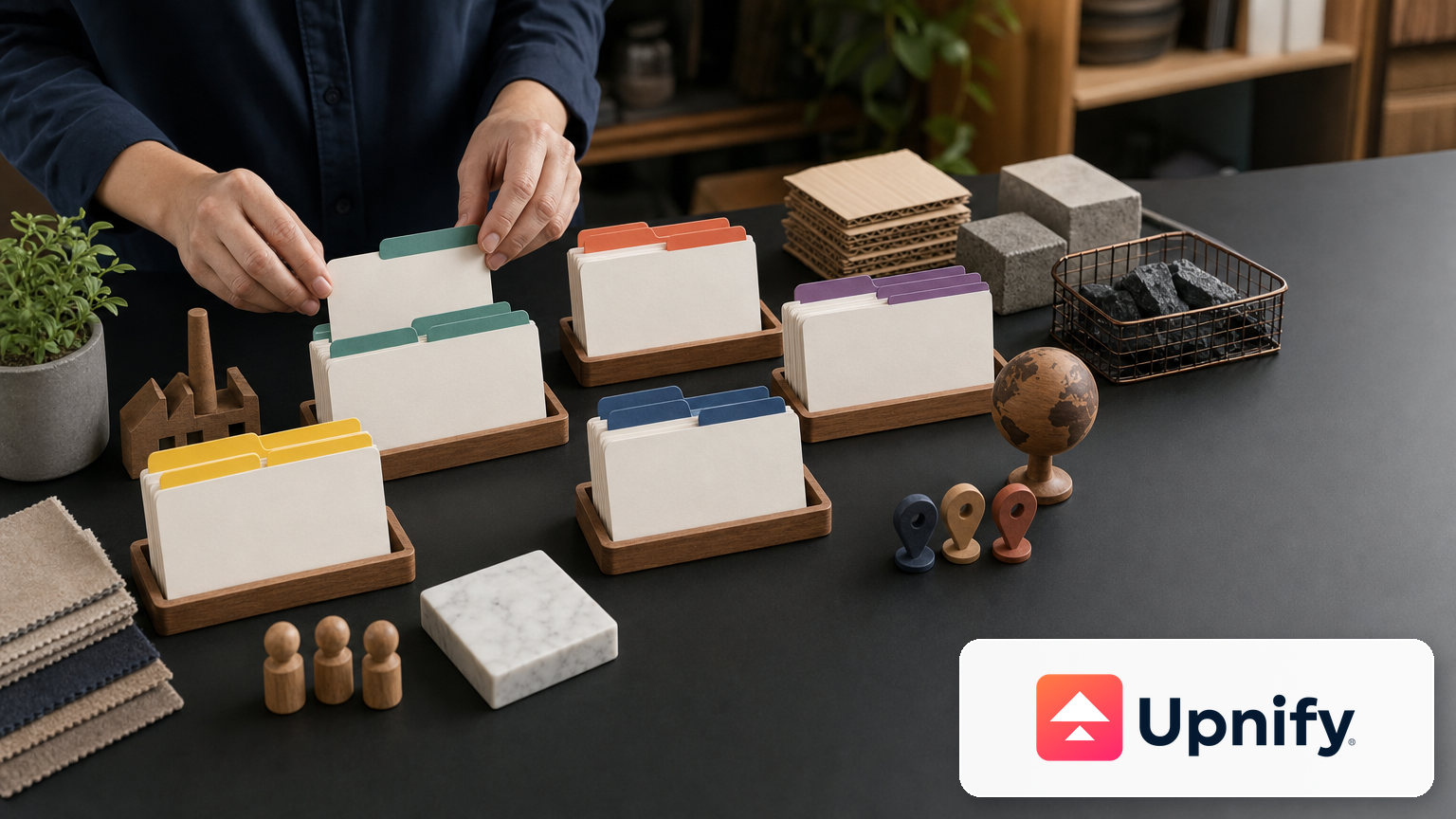 Contacts organized by commercial categories for easier segmentation.